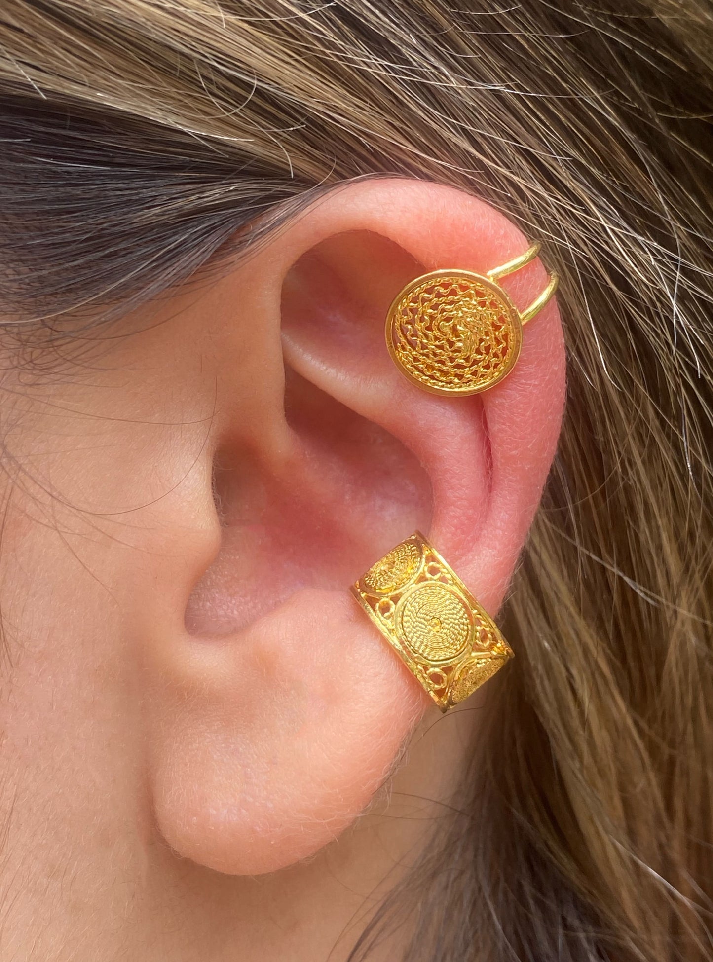 Earcuf Luna llena baño en oro 24 K