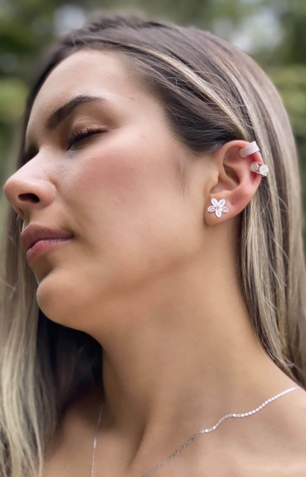 Earcuf Rectangular de Caracoles