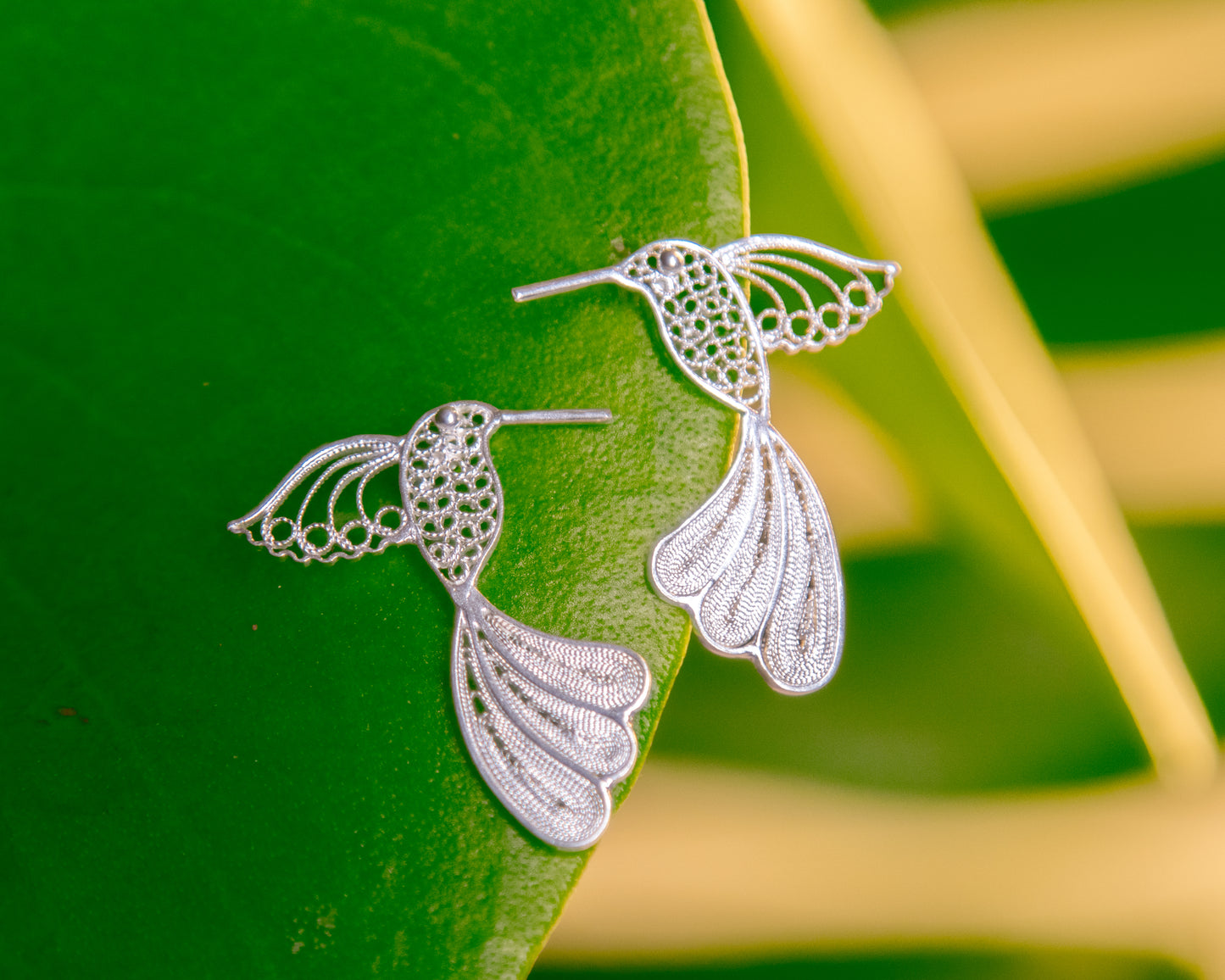 Aretes Colibrí de Punto