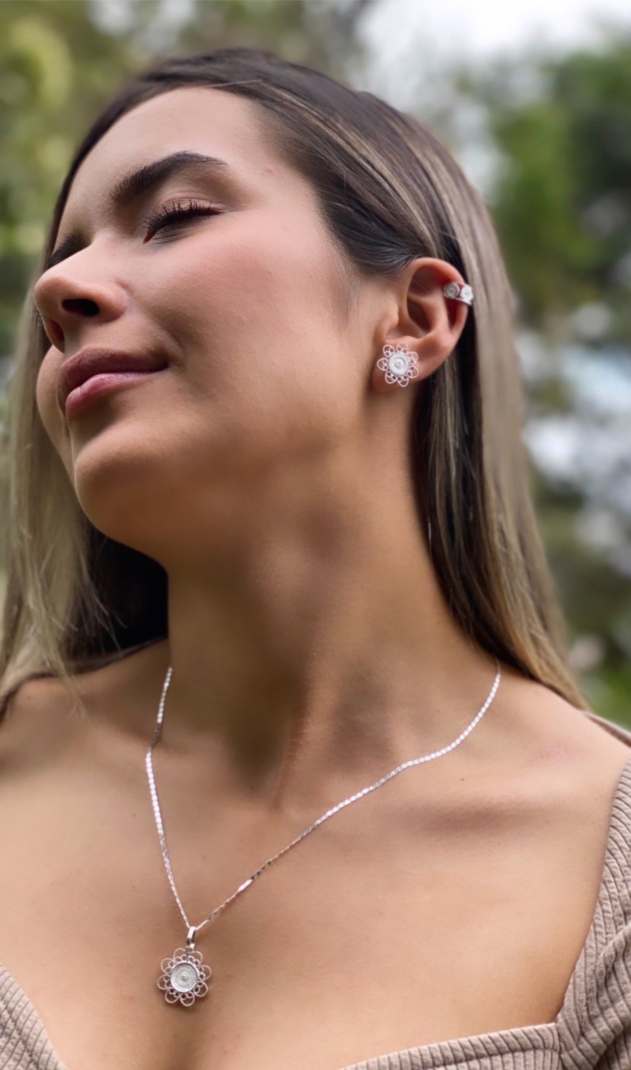 Aretes Flor de Brezo