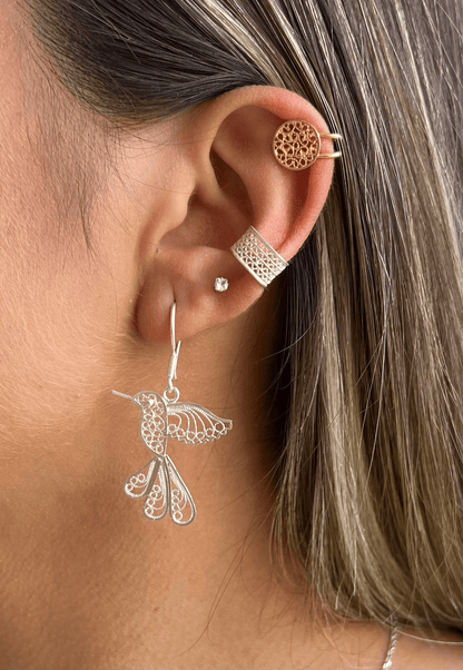 Aretes Colibrí de Gancho