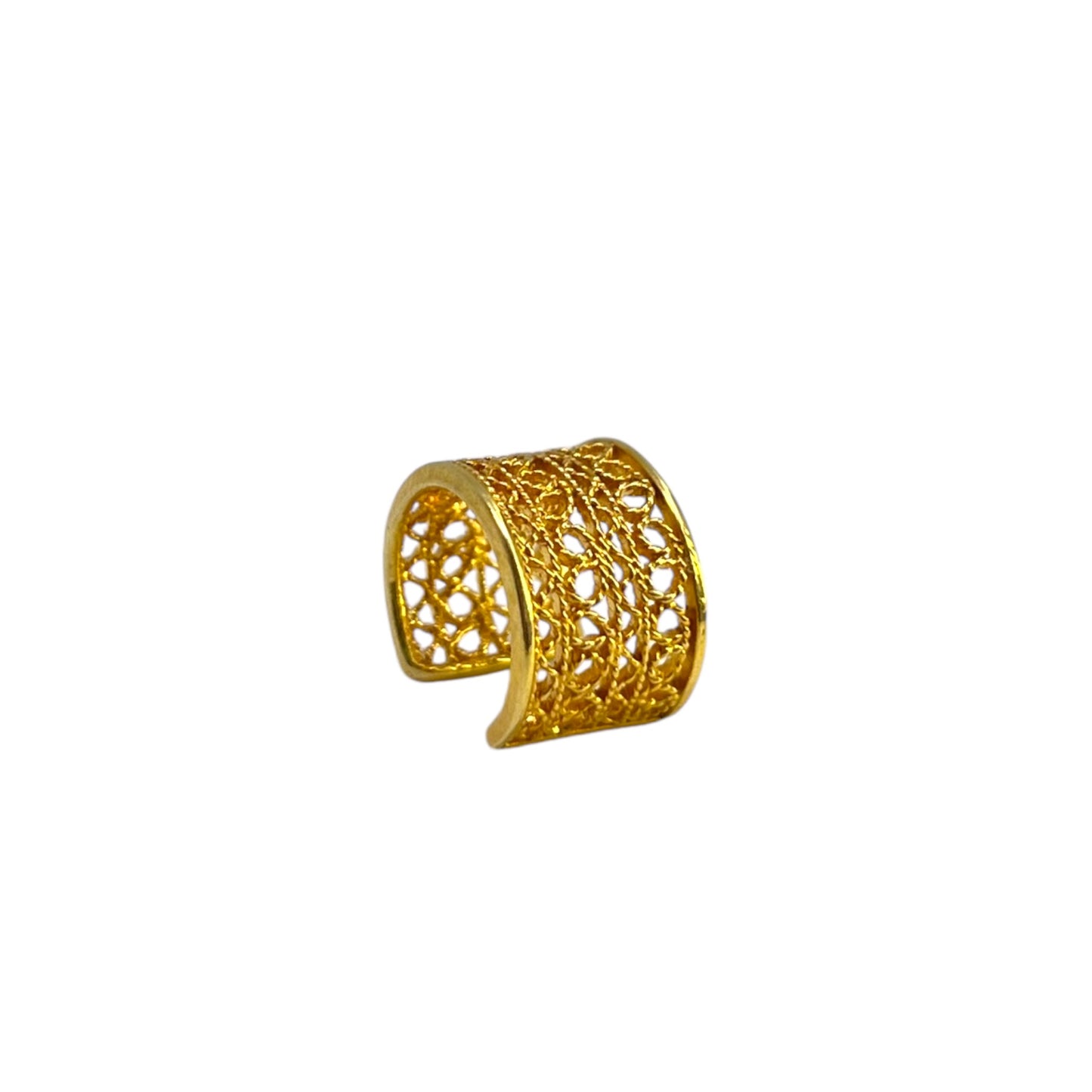 Earcuff Troya con Baño en Oro de 24 K