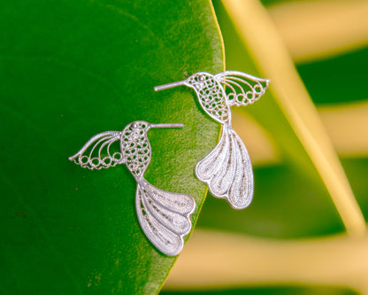 Aretes Colibrí de Punto