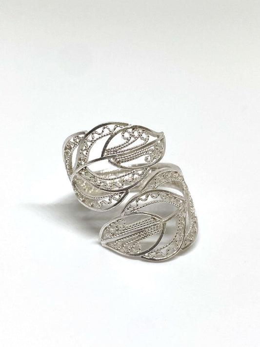 Anillo Hoja Hortensia